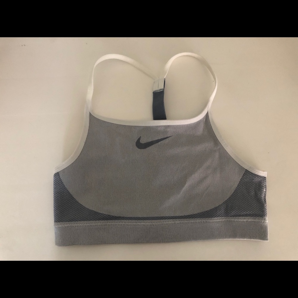 Nike Racerback Texture Sports Bra Girls Large